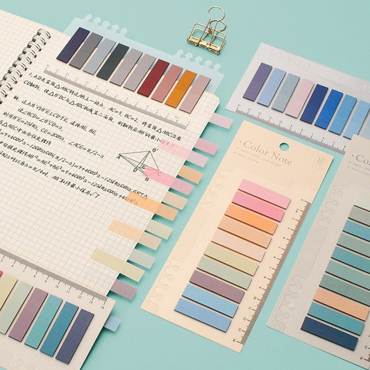 6 Series Color Self Adhesive Memo Pad Sticky Notes - Hiccupzz
