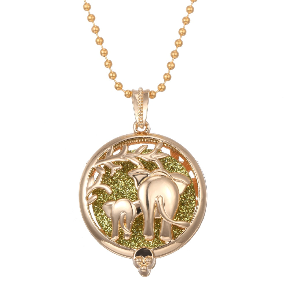 Aromatherapy Necklace Tree of Life Diffuser,Pendant Essential Oil Perfume Aroma Diffuser Necklace - Hiccupzz