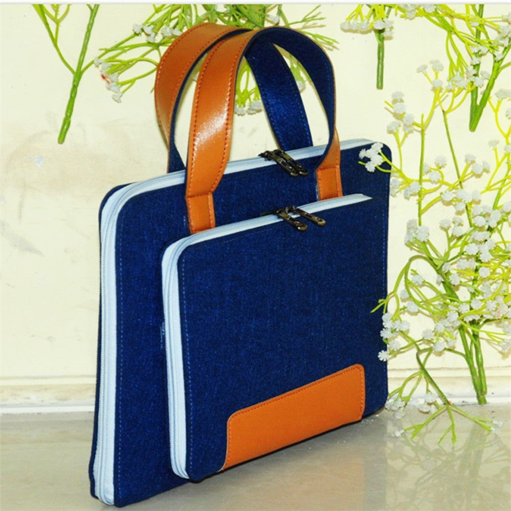 Fashion Felt Laptop Bag Multicolor Handheld - Hiccupzz