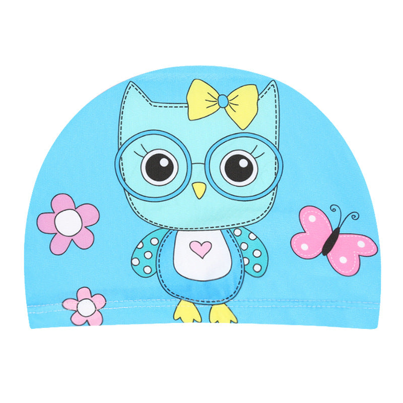 Children's Swimming Hat Printed Cartoon Comfortable Swimming Cloth Hat - Hiccupzz