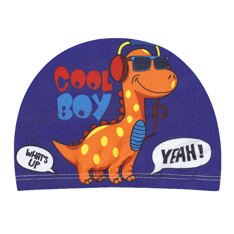Children's Swimming Hat Printed Cartoon Comfortable Swimming Cloth Hat - Hiccupzz