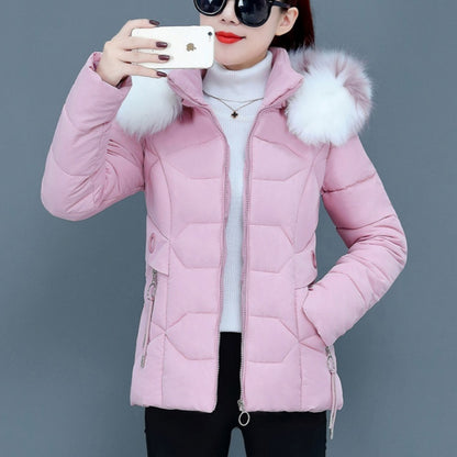 Female Short Cotton Coat Thickened Slim Fit Fashionable Jacket - Hiccupzz