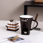 Mini Fondue Mug Set - Personal Chocolate, Cheese, and Butter Warmer Kit