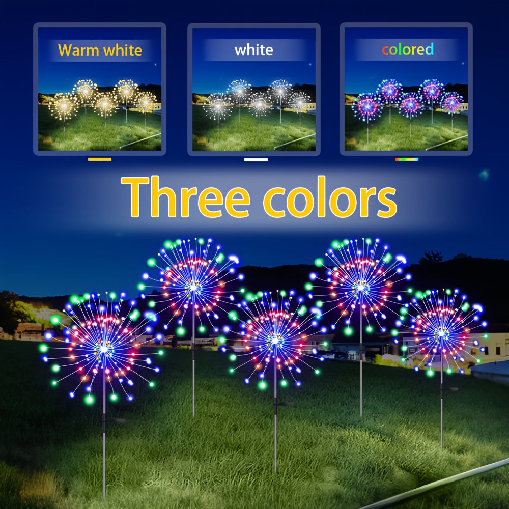 Solar LED Decorative Lights, 8 Lighting Modes for Path and Villa Festival Decoration