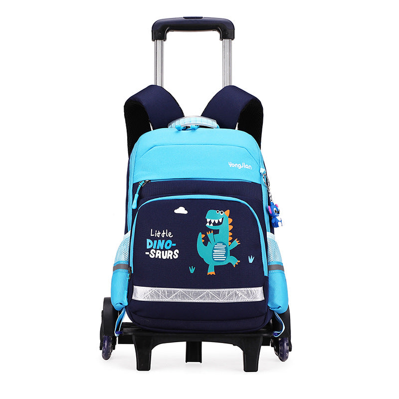 American Detachable Trolley  Bag For Elementary School Students