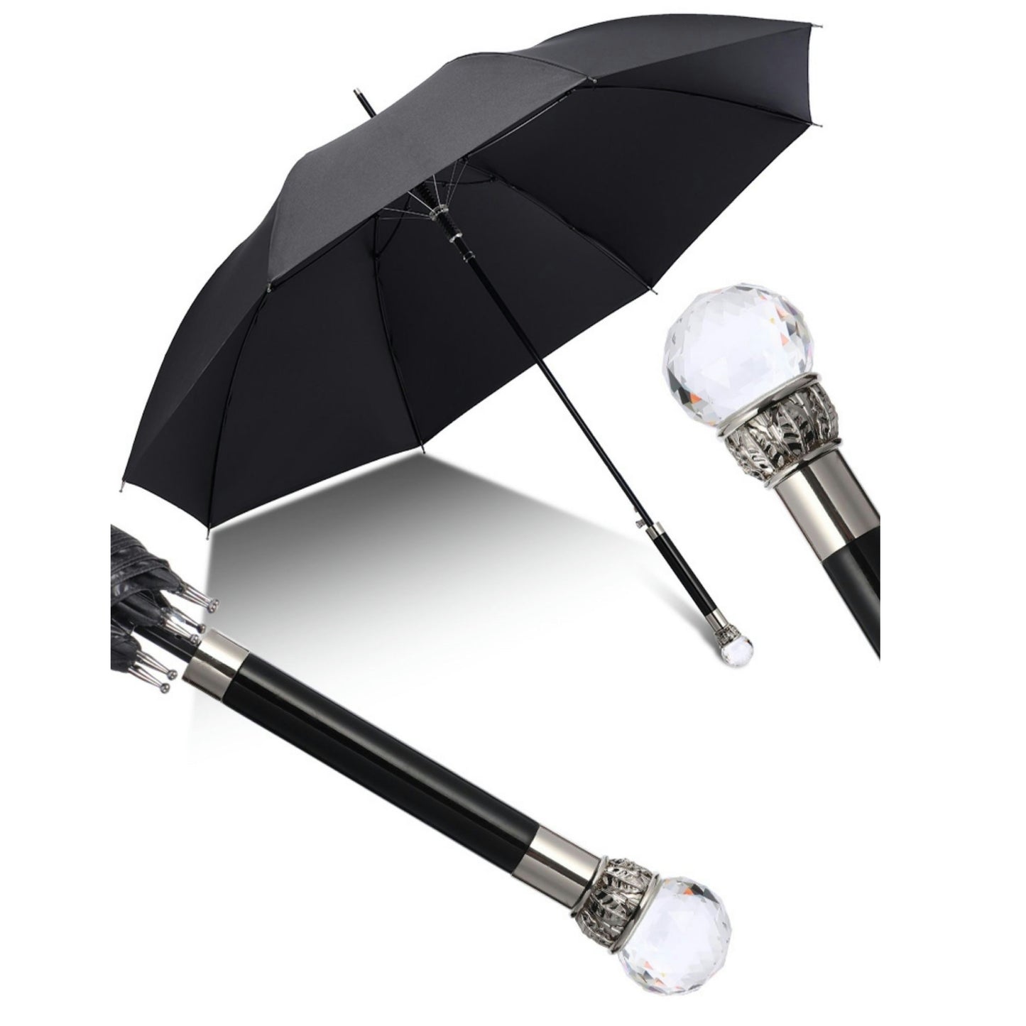 Premium British Style Long Handle Umbrella - Waterproof