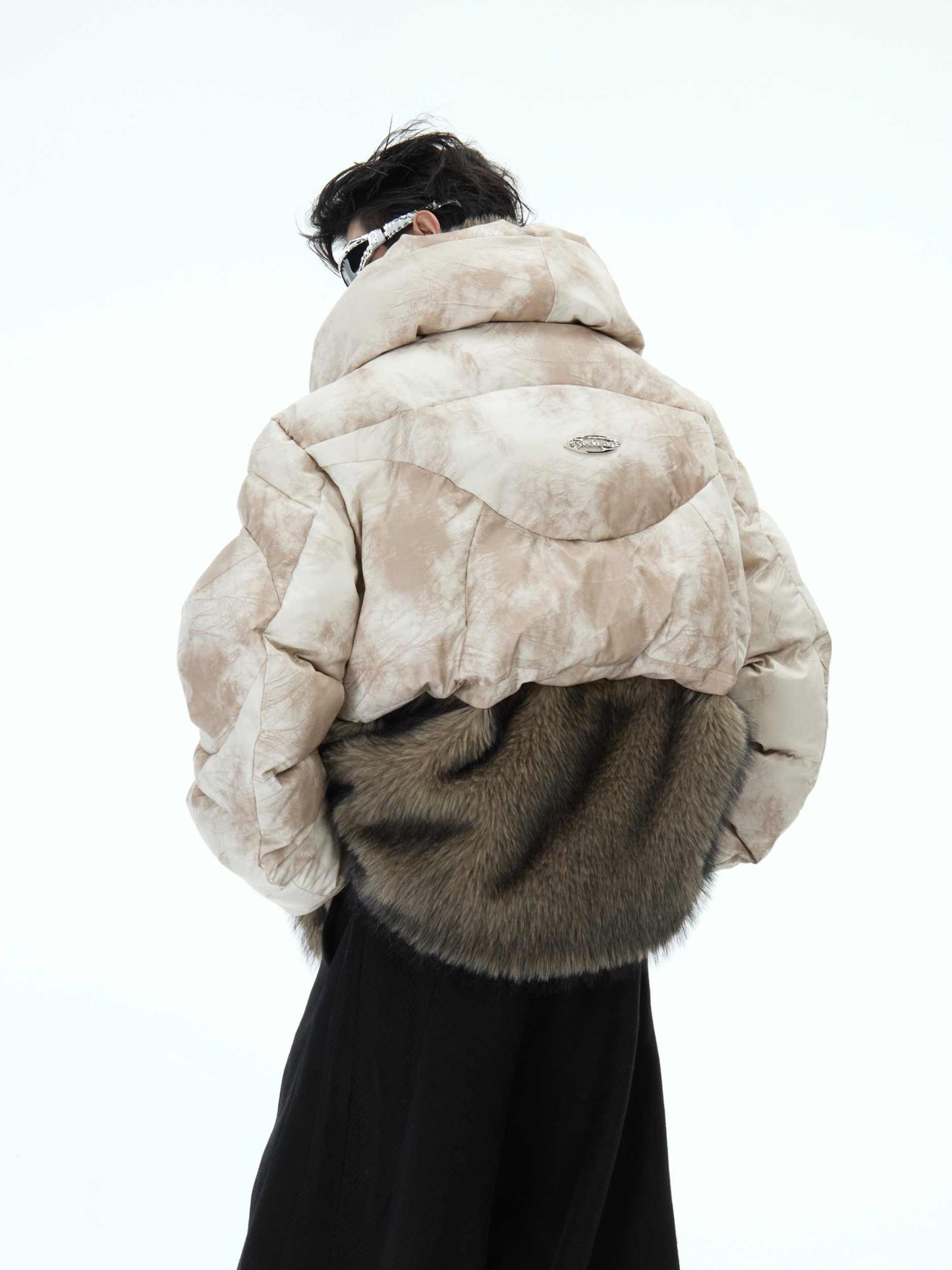 Men's Double-Layer Mountain-Style Thick Fur-Lined Jacket