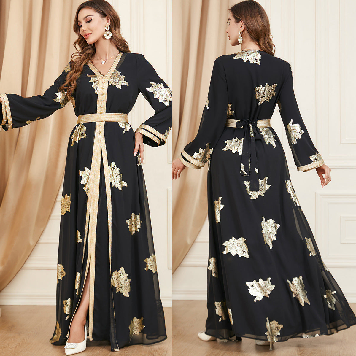 Middle Eastern Muslim Women's Two-piece Dress