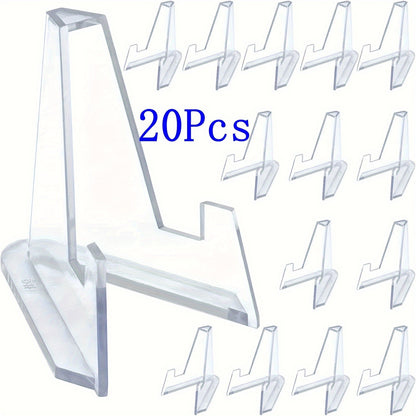 Acrylic Easel Stands: Clear Mini Coin Display Holders (2/5/10/20/40 pcs) for Air-Tite Coins, Pocket Watches, Capsules, and Medals (2.16 Inch Tall) - Hiccupzz