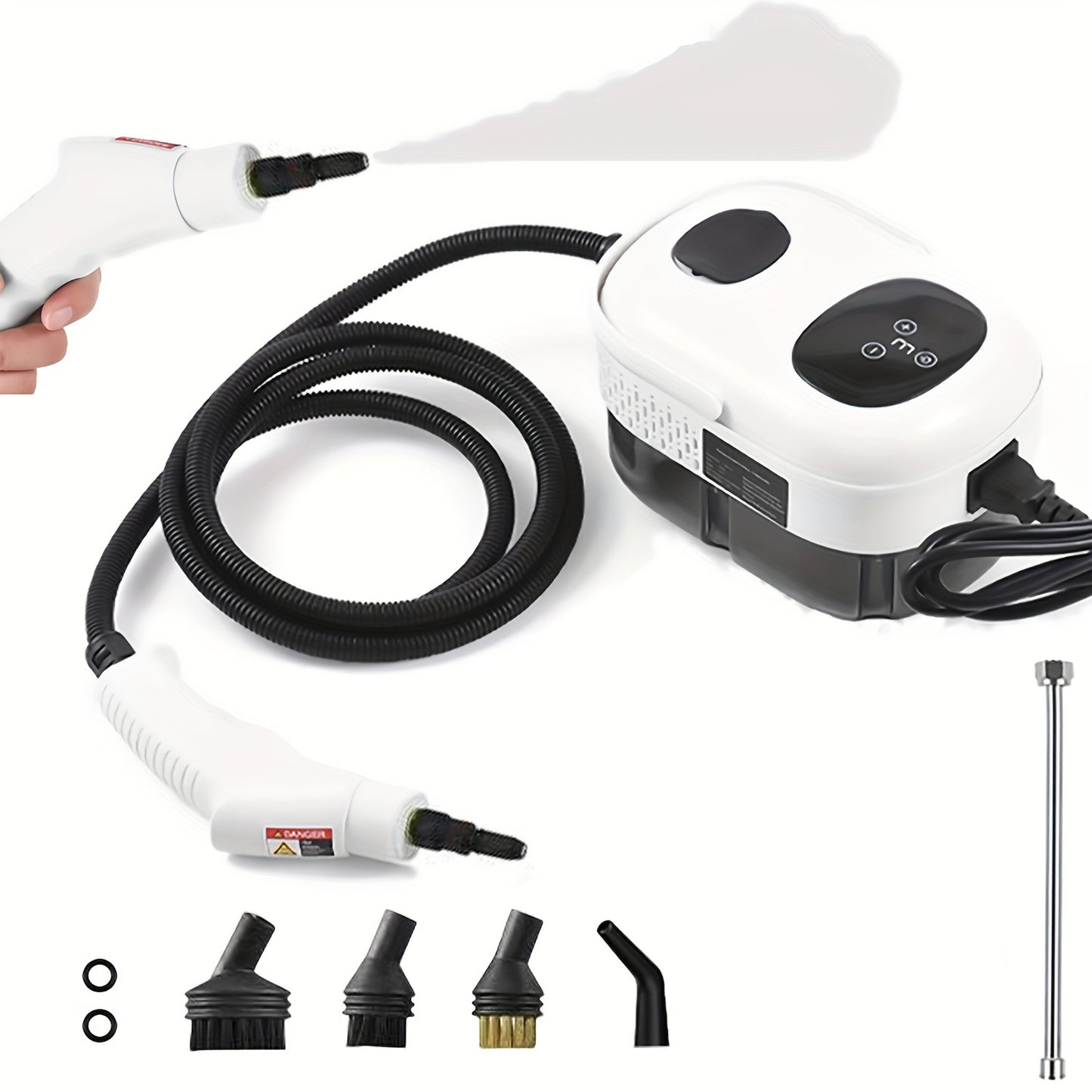 2500W Powerful Handheld Steam Cleaner for Multi-Surface Cleaning: Floors, Cars, Kitchen, Bathroom, and More