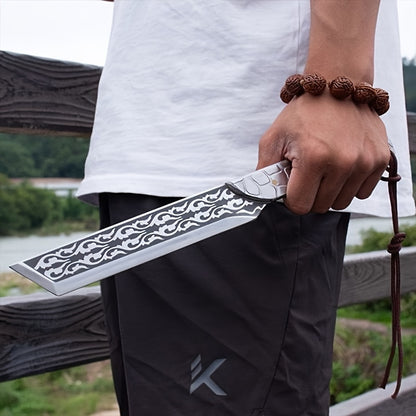 1 Pc Outdoor Bone Chopper Tactical Knife - Multi-Purpose for Survival, Kitchen, Fruit, Steak, and Rope Cutting