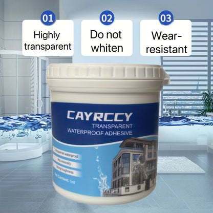 35 Oz Waterproof Glue Sealant Clear, Super Strong Invisible Waterproof Agent, Anti-Leakage Waterproof Sealant Adhesive Coating for Kitchen, Garden, Roofs, Walls (1 KG)