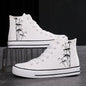 High-top Canvas Shoes Chinese Style National Fashion Ink Bamboo Leisure Couple Sneakers - Hiccupzz