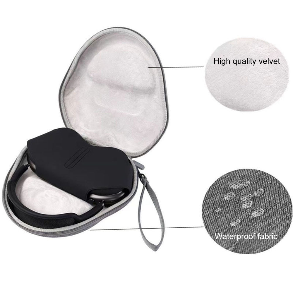 Travel Carrying Case, Protective Pouch for AirPods Max, Wireless Headphone Case with Hand Strap, Storage Bag for AirPods Max