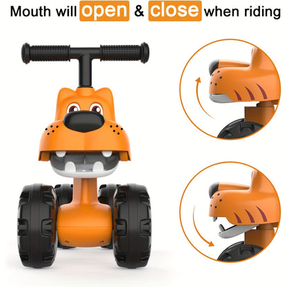 Baby Balance Bike for 1-2 Year Old Boys & Girls - 12-24 Month Toddler Bike, No Pedal Riding Toy with 4 Wheels