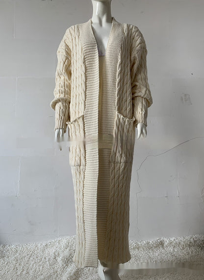 Women's Long Knit Sweater Coat - Hiccupzz