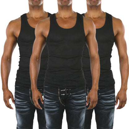 Men's Multi-Pack of Slim Fit Shallow Scoop Neck Undershirts - Hiccupzz
