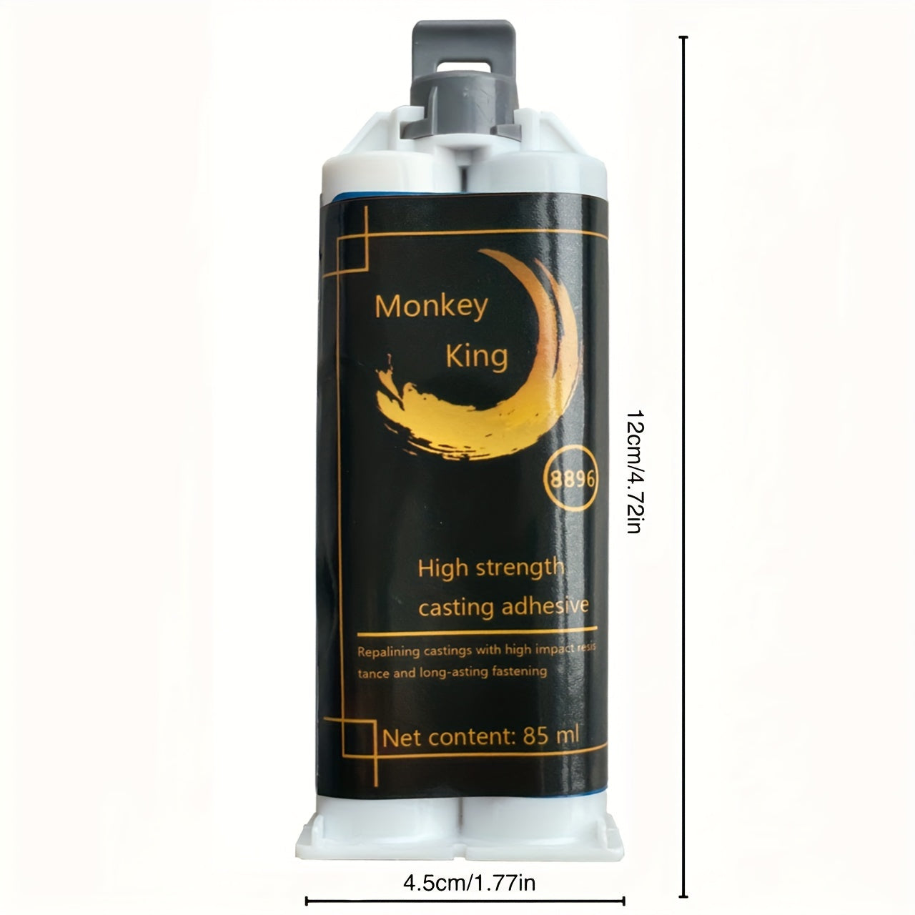 1 Pc/2 Pcs Monkey King Metal Casting Adhesive - 2.87oz AB Cold Weld Epoxy Glue, Heat Resistant Industrial Repair Paste for Metal Surfaces