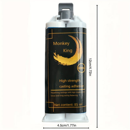 1 Pc/2 Pcs Monkey King Metal Casting Adhesive - 2.87oz AB Cold Weld Epoxy Glue, Heat Resistant Industrial Repair Paste for Metal Surfaces