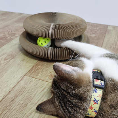 Magic Organ Cat Scratchers 2 In 1 Funny Shaped Cat Scratching Board Foldable Convenient Recyclable Durable Cat Scratcher - Hiccupzz