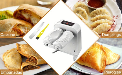 Dumpling Maker Press with Spoon & Brush - 2-Mode Quick Dumpling, Wonton & Chinese Dumpling Forming Tool - Hiccupzz