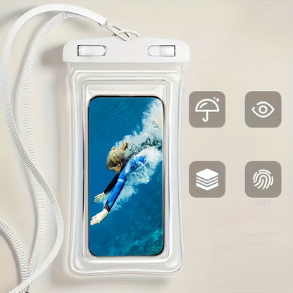 Waterproof Phone Pouch – 3D Design, Clear Dry Bag for 8-Inch Smartphones with Neck Strap - Hiccupzz