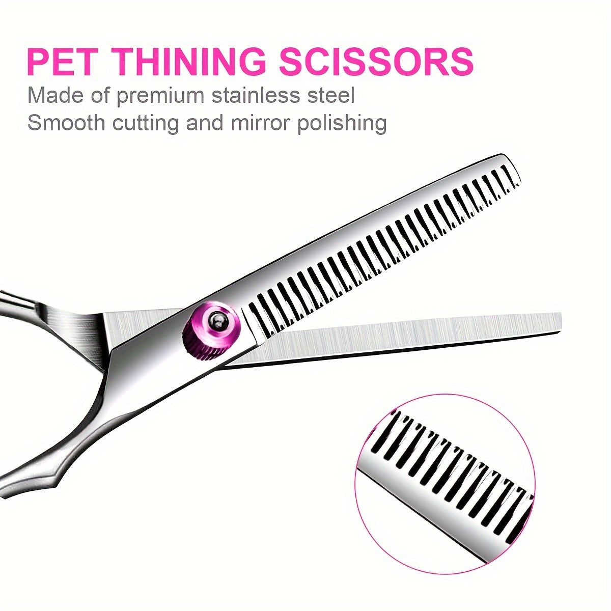 1pc/2pcs Professional Curved Dog Grooming Scissors – 1/2 Piece Set for Trimming and Cutting Dog Hair