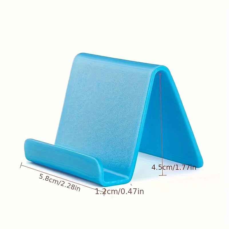 Multicolor Plastic Phone Stand Holder: Desktop Mobile Support for Most Smartphones and Tablets - Ideal for Home, School, and Office