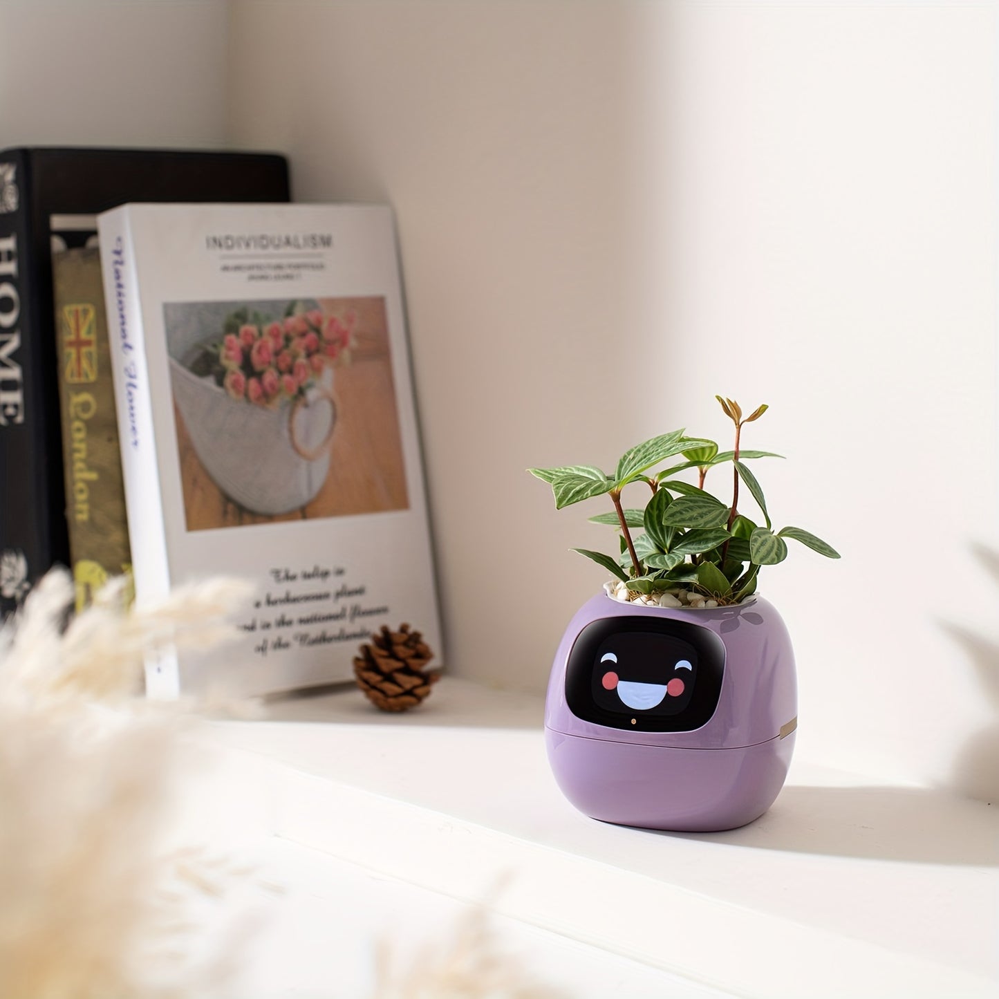 Smart Mini Planter - Electronic Pet, Perfect Halloween & Christmas Desk Decor Gift