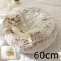 2 In 1 Dog And Cat Bed Pet Winter Bed Round Plush Warm Bed House Soft Long Plush Pets Bed Pet Products - Hiccupzz