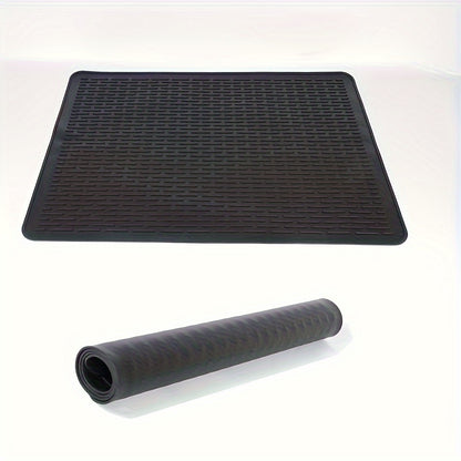 Silicone Electric Stove Cover Mat for Ceramic Cooktop, Heat Resistant Glass Stove Protector, 28x20 Inch Dish Drying Mat for Kitchen - Hiccupzz