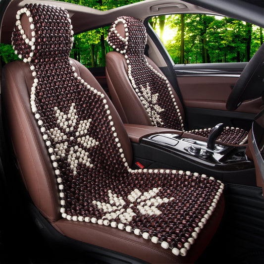 Breathable Car Wooden Bead Cushion Cool Pad Four Seasons Universal