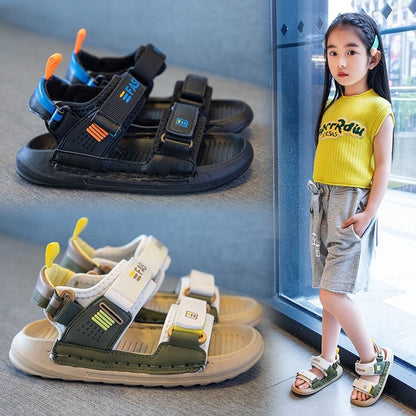 Children's Fashion Simple Soft Bottom Package Head Sandals - Hiccupzz