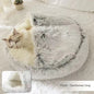 2 In 1 Dog And Cat Bed Pet Winter Bed Round Plush Warm Bed House Soft Long Plush Pets Bed Pet Products - Hiccupzz