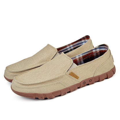 Men's Casual Breathable Cloth Shoes Lightweight PU Canvas - Hiccupzz