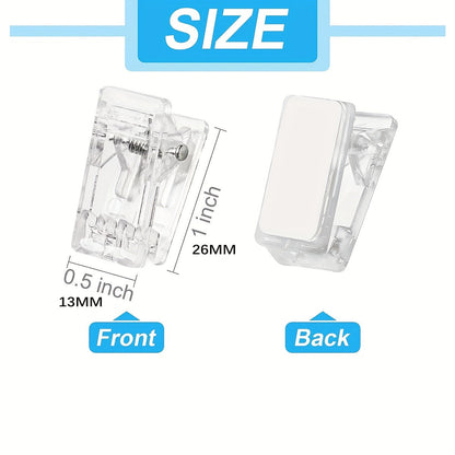 1/10/20/50 Pcs Self-Adhesive Clips: Plastic Spring Clips for Hanging Tapestries, Posters, Photos, and Flags in Home or Office - Hiccupzz