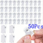 1/10/20/50 Pcs Self-Adhesive Clips: Plastic Spring Clips for Hanging Tapestries, Posters, Photos, and Flags in Home or Office - Hiccupzz