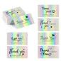 1/20 Pcs Laser Rainbow Thank You Cards: Perfect for Weddings, Business, Graduation, and Gift Packaging - Hiccupzz