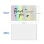 1/20 Pcs Laser Rainbow Thank You Cards: Perfect for Weddings, Business, Graduation, and Gift Packaging - Hiccupzz