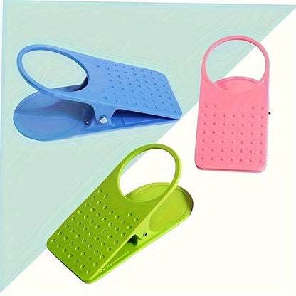 1/3 Pcs Space-Saving Clip-On Cup Holder – Lightweight & Sturdy Design for Tables, Storage Tray Included, Random Colors - Hiccupzz