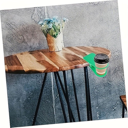 1/3 Pcs Space-Saving Clip-On Cup Holder – Lightweight & Sturdy Design for Tables, Storage Tray Included, Random Colors - Hiccupzz