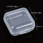 1/5/10 Pcs Plastic Transparent Mini Box With Lid, Square Container, For Storage Earbuds Jewelry Earrings Parts Box - Hiccupzz