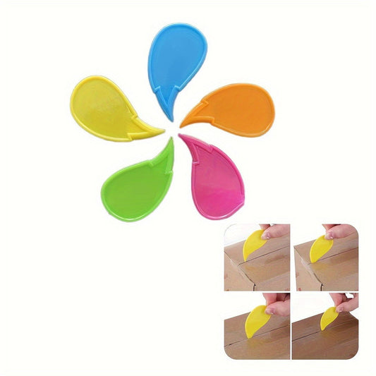 1/5 Pcs Multi-Color Portable Plastic Box Cutters: Easy Grip Package Openers, Assorted Colors for Unpacking - Hiccupzz