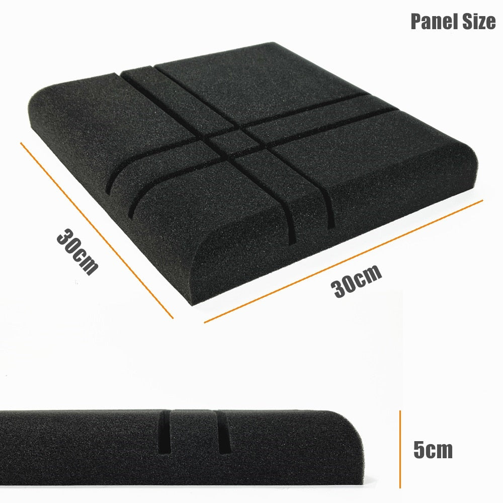 10/20 Pcs Acoustic Foam Panels 30x30x5cm Sound Absorption Wall Pad Studio - Hiccupzz