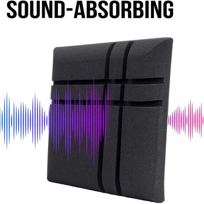 10/20 Pcs Acoustic Foam Panels 30x30x5cm Sound Absorption Wall Pad Studio - Hiccupzz