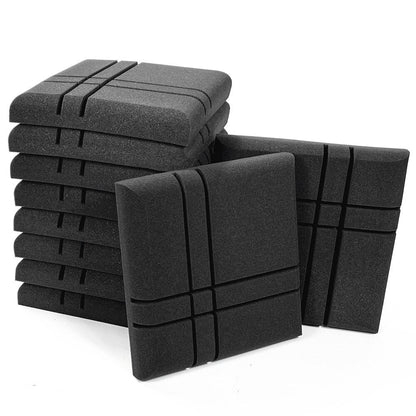 10/20 Pcs Acoustic Foam Panels 30x30x5cm Sound Absorption Wall Pad Studio - Hiccupzz