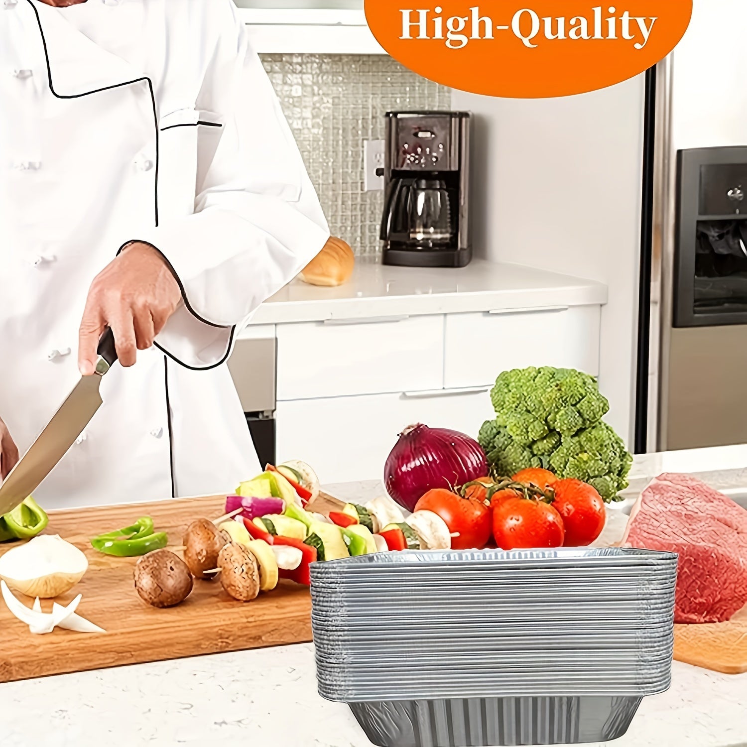 10/20 Pcs Disposable Aluminum Foil Pans with Lids – Heavy Duty Food Containers for Roasting, Cooking, Camping, and Travel - Hiccupzz