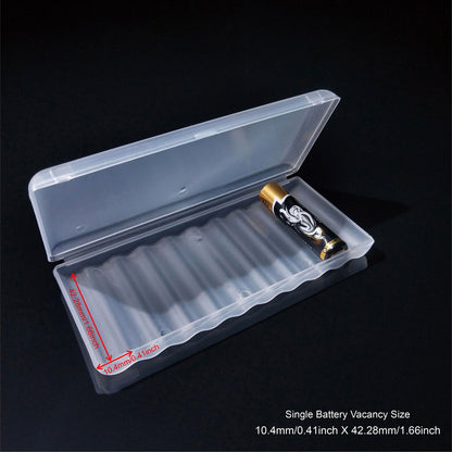 10-Pack Clear Plastic AAA Battery Case for Home, Kitchen, and Gift Packaging Organizer - Hiccupzz