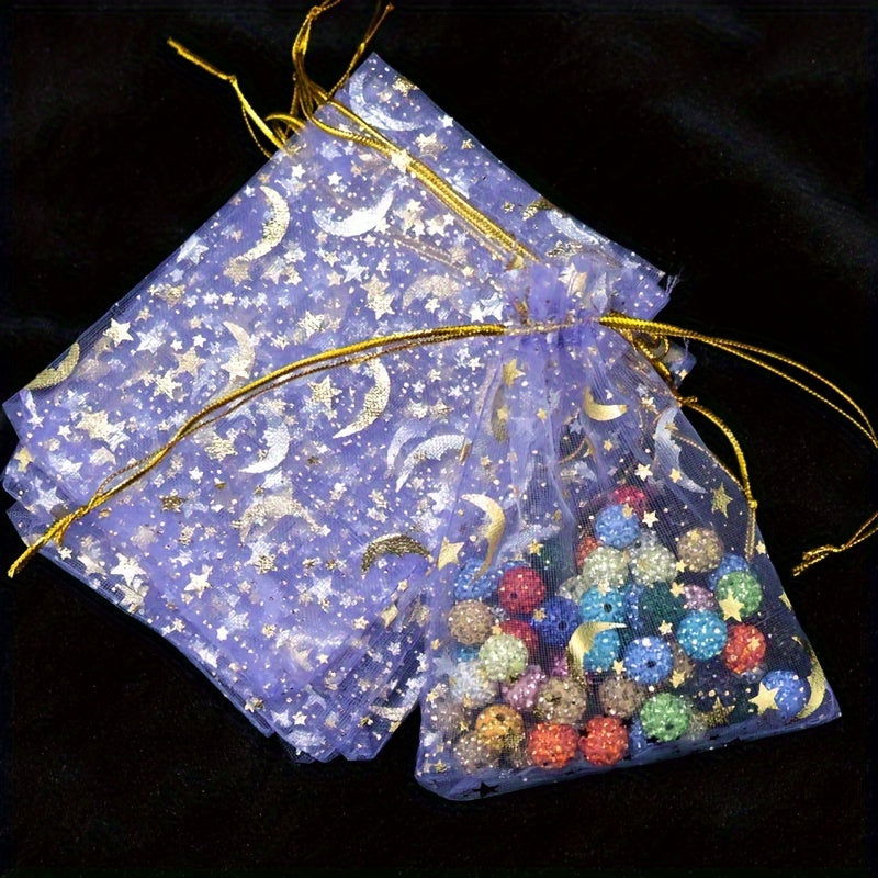 10-Pack Jewelry Gift Bags with Drawstring – Transparent Pouches for Candy, Christmas Gifts, and Special Occasions - Hiccupzz
