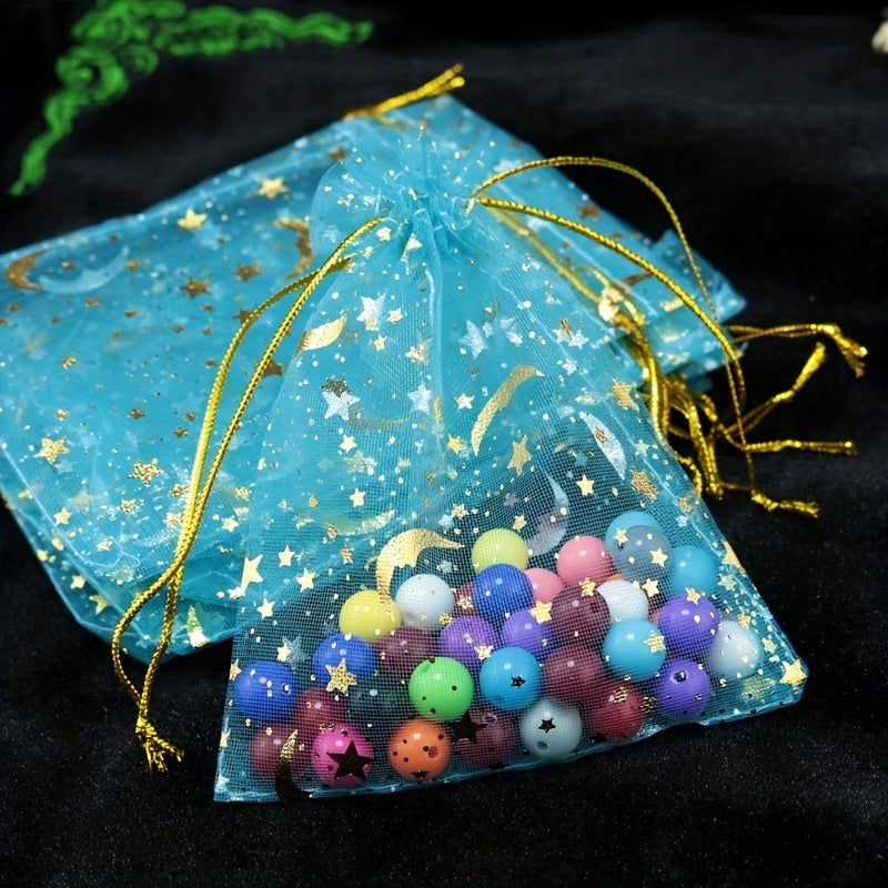 10-Pack Jewelry Gift Bags with Drawstring – Transparent Pouches for Candy, Christmas Gifts, and Special Occasions - Hiccupzz